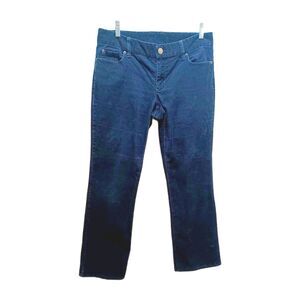 J Crew Vintage Wash stretch navy blue corduroy jeans Women's Size 8